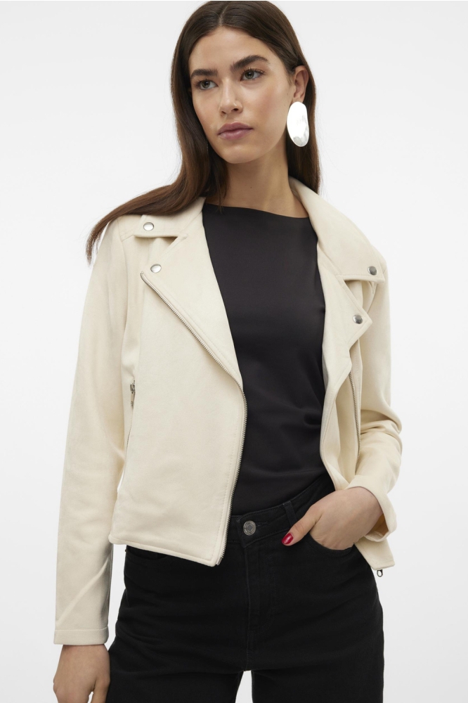 VMJOSE SHORT FAUX SUEDE JACKET GA N 10300938 BIRCH